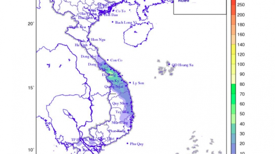 Mưa lớn tiếp tục ảnh hưởng TP. Huế, Đà Nẵng và phía Đông Quảng Ngãi